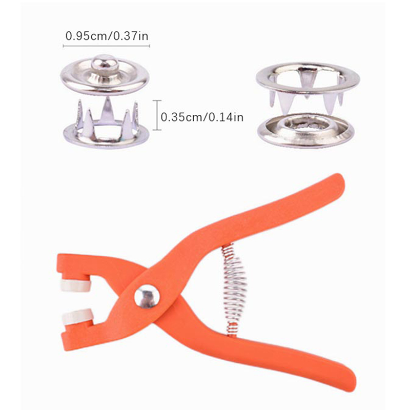 Snap Fastener Setter - 50/100PCS Plier Tool Metal Sewing Buttons