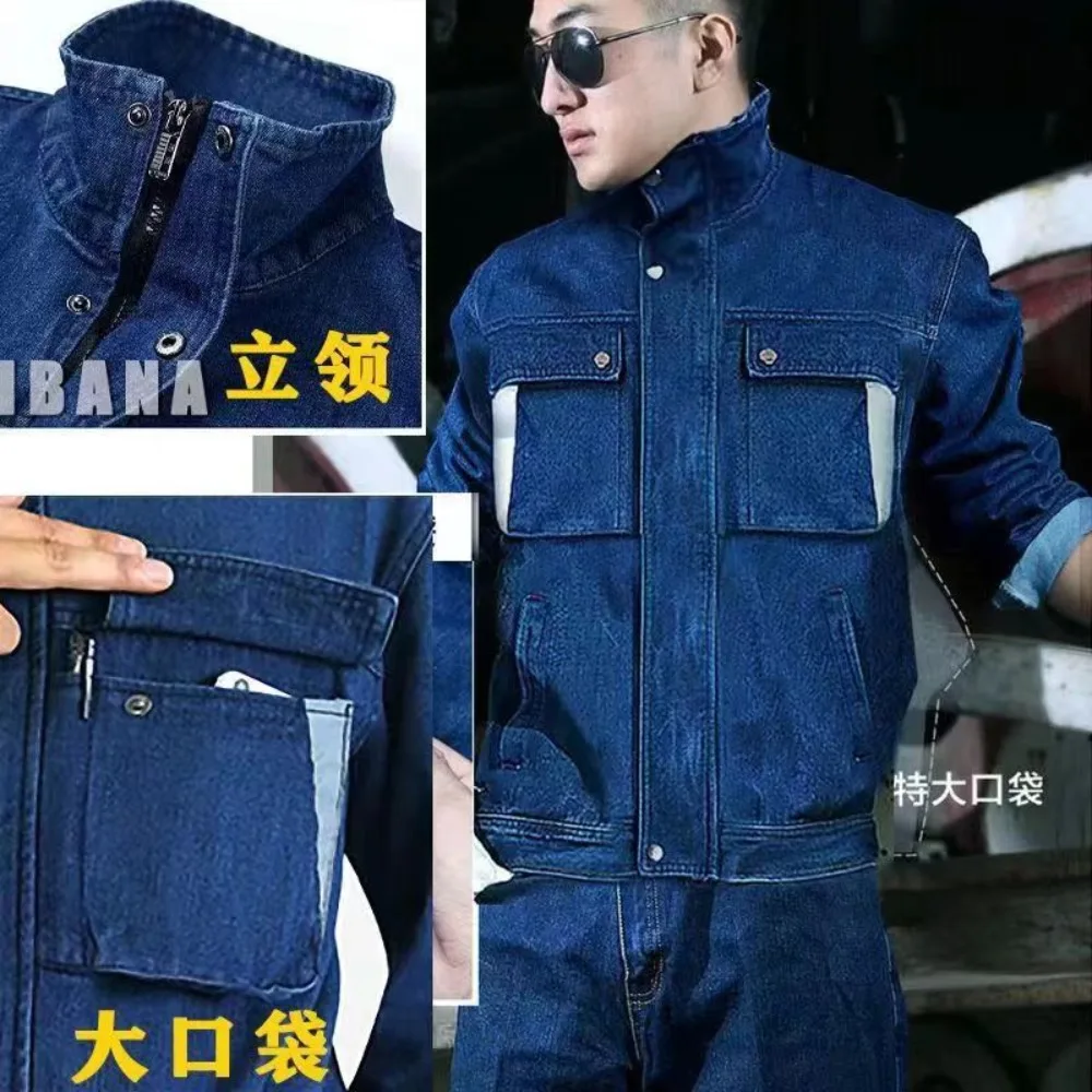 Jeans Work Clothes Electric We - Leather Work Overalls 评论和价格