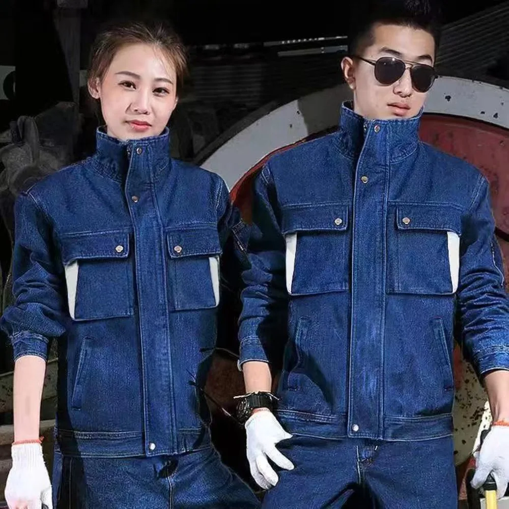 Jeans Work Clothes Electric We - Leather Work Overalls 评论和价格