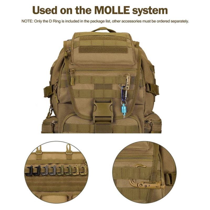 5PCS Grimloc Molle Carabiner D - Snap Fastener Setter 评论和价格