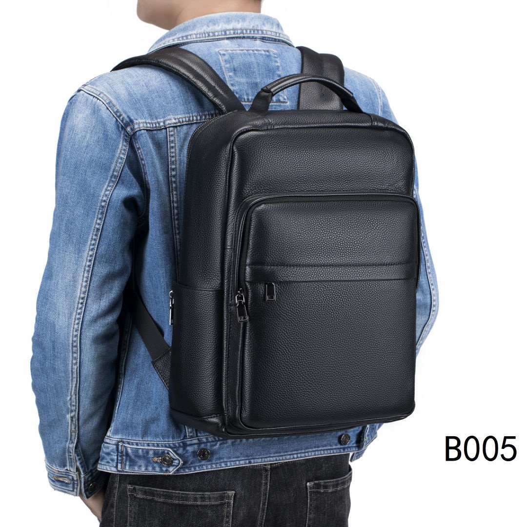 Man Genuine Leather Travel Bac - Leather Work Rucksack Mens 评论和价格