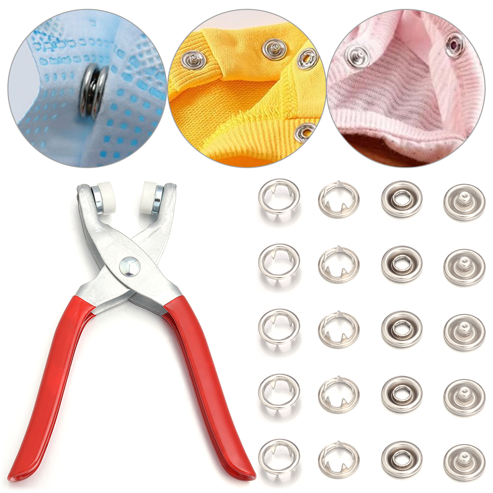 50sets 7.5/9.5/11mm Stainless  - Snap Fastener Setter 评论和价格