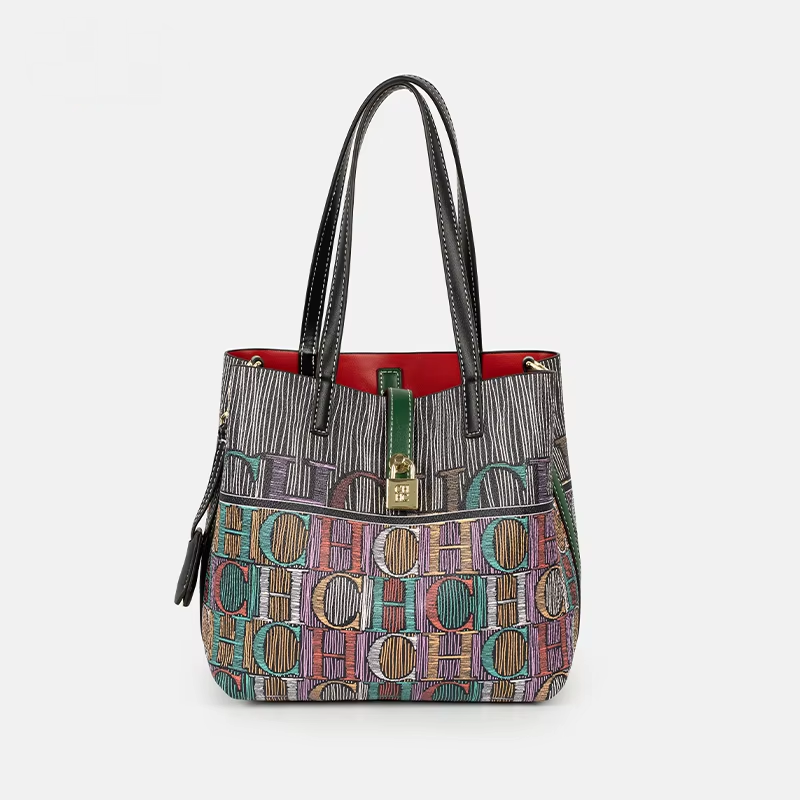 CH Art Color Printed Handbag S - Leather Work In Art 评论和价格