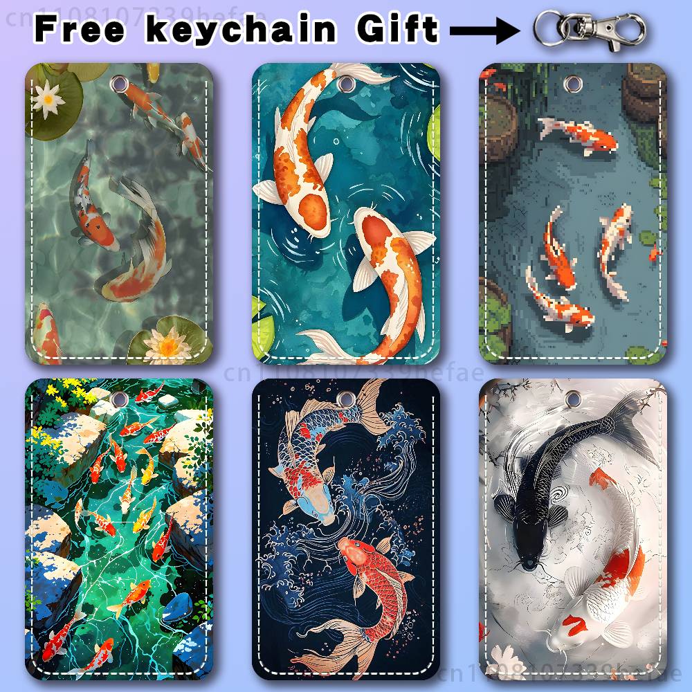 Koi Carp Painting Art Holder F - Leather Work In Art 评论和价格