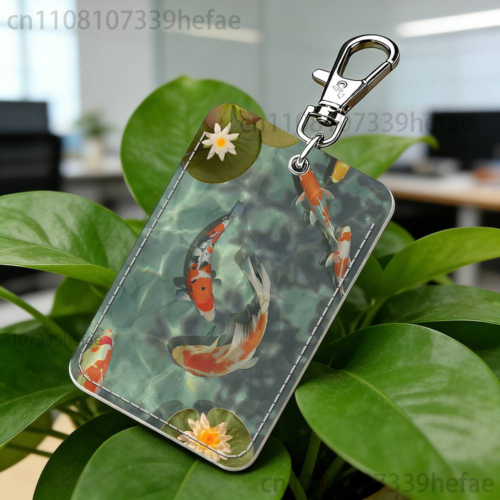 Koi Carp Painting Art Holder F - Leather Work In Art 评论和价格