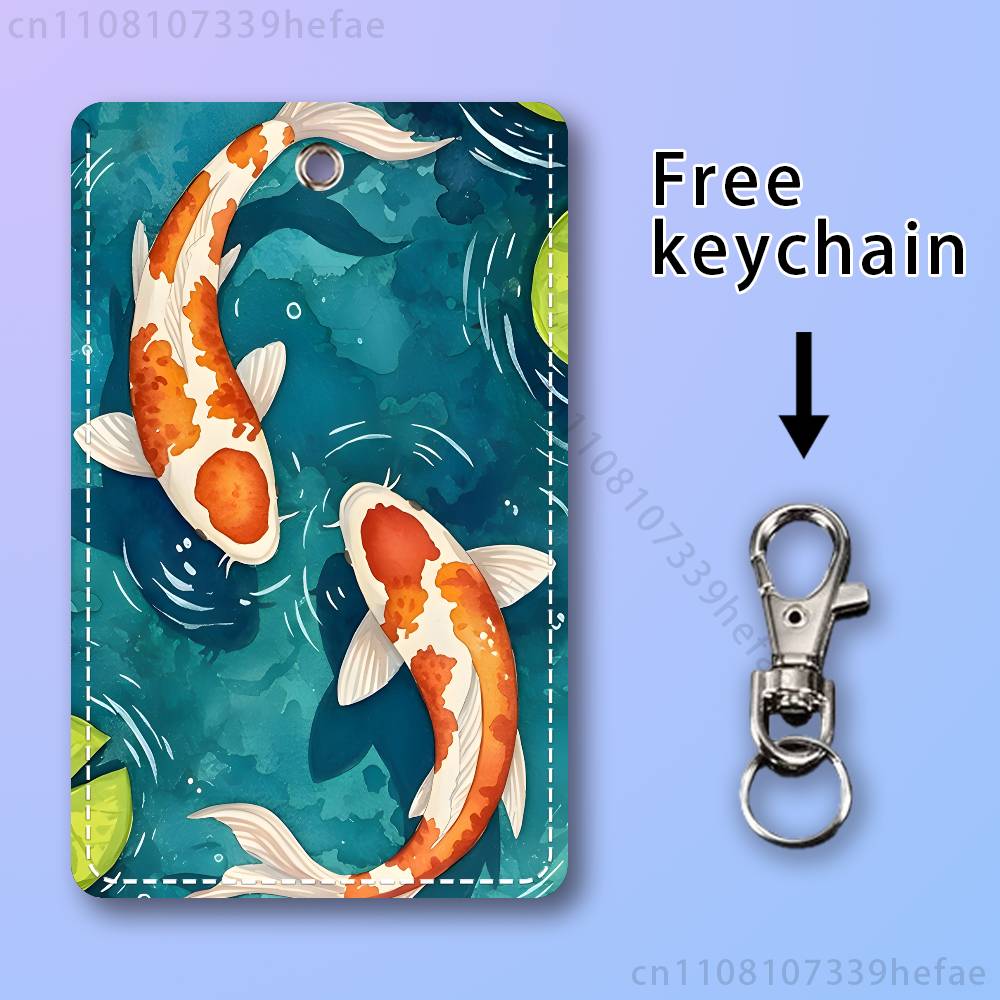 Koi Carp Painting Art Holder F - Leather Work In Art 评论和价格