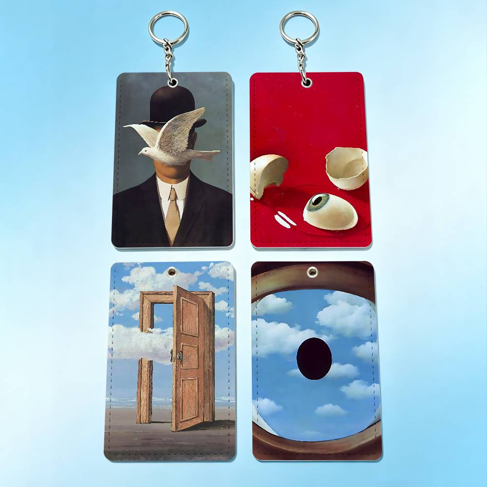 R-Rene Magritte Art Badge Hold - Leather Work In Art 评论和价格