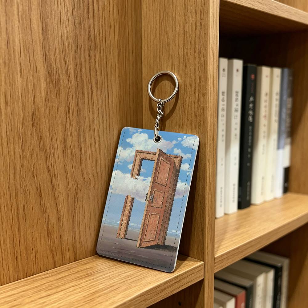 R-Rene Magritte Art Badge Hold - Leather Work In Art 评论和价格