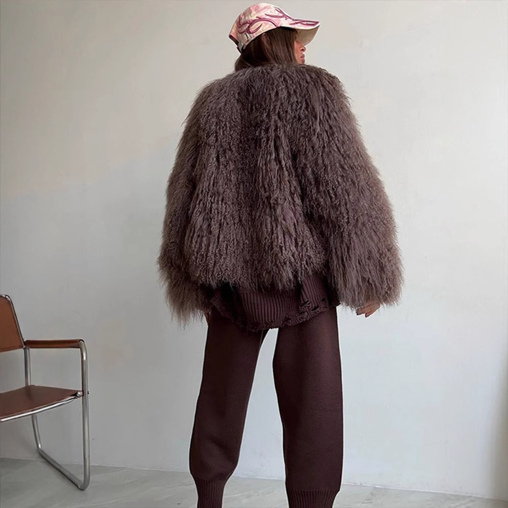 Women Faux Fur Coats Jackets S - Leather Work Jacket Women'S 评论和价格