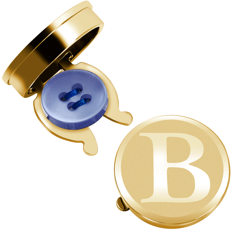 Men A-Z Initial Button Covers  - Snap Fastener Setter 评论和价格