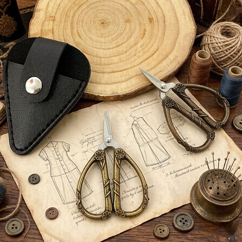 Mini Vintage Scissors Stainles - Leather Work In Art 评论和价格