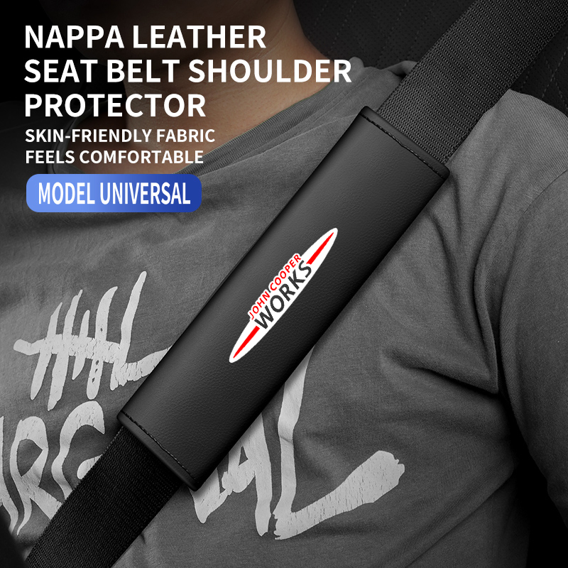 2PC Leather Car Seat Belt Shou - Leather Works Near Me 评论和价格
