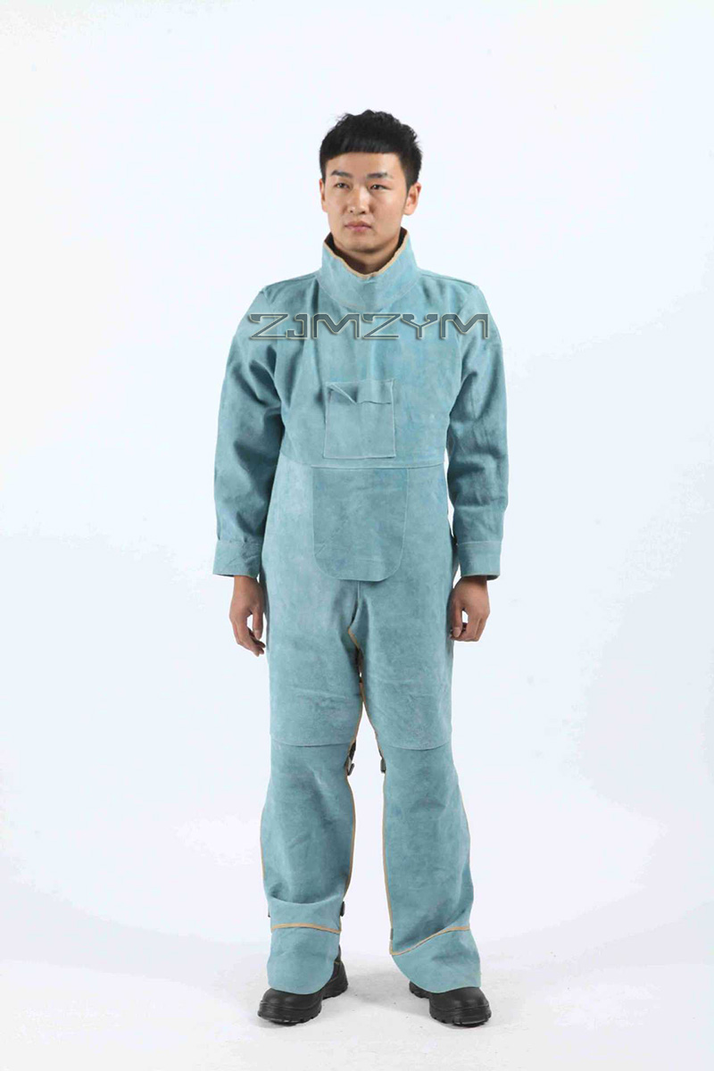 Cowhide Leather Welding Suit W - Leather Work Overalls 评论和价格
