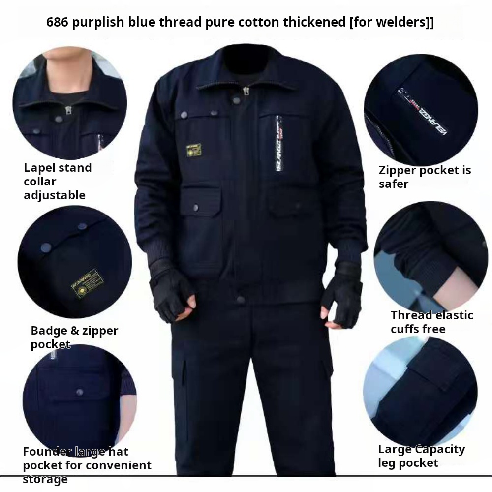 Men's Work Protective Clothing - Leather Work Overalls 评论和价格