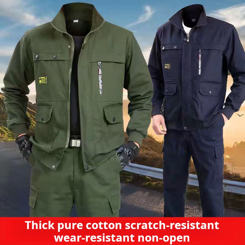 Men's Work Protective Clothing - Leather Work Overalls 评论和价格
