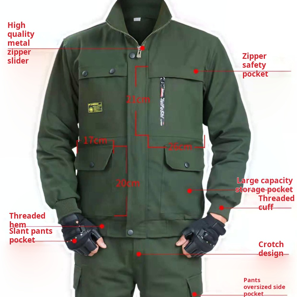 Men's Work Protective Clothing - Leather Work Overalls 评论和价格