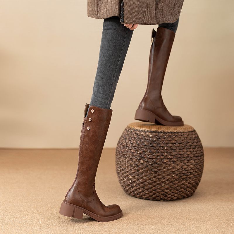 Autumn Winter Middle Heel Ladi - Leatherwork Designs 评论和价格